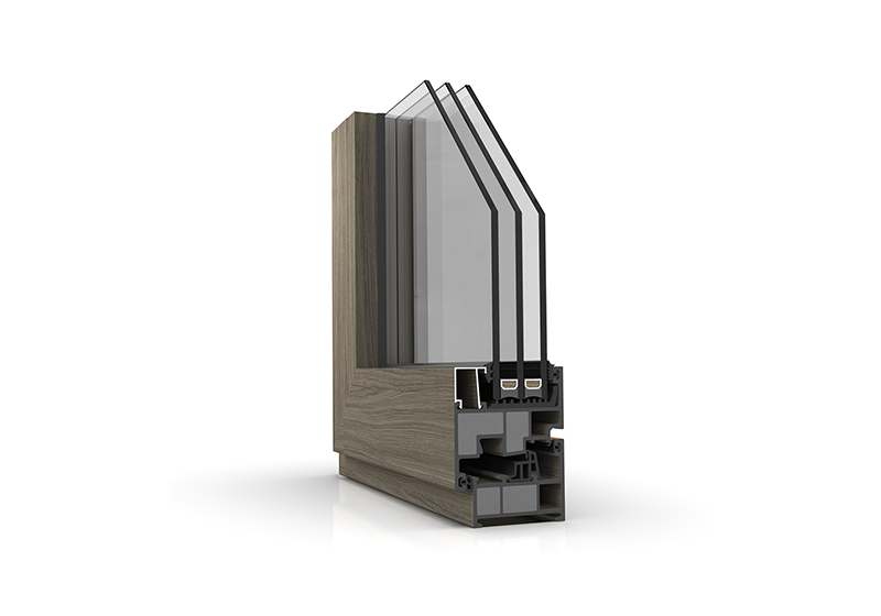 低能耗材料、耐腐蚀、力学优异、导热系数低，水密性、气密性、风压、隔音效果好。
K值1.3-1.5