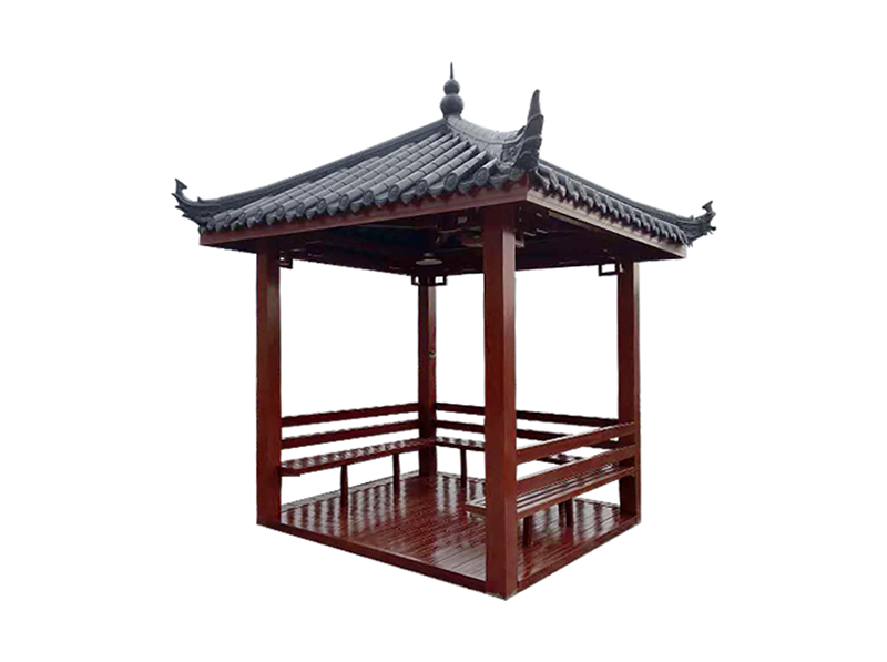 玻璃钢仿木廊亭，尺寸大小支持定制