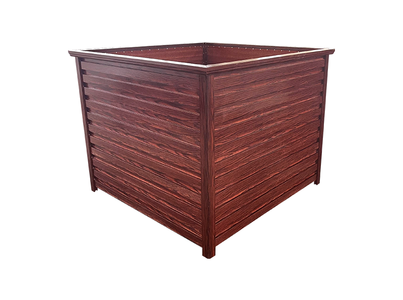 玻璃钢仿木花箱，质轻耐腐，外形美观，实用性强，经济耐用